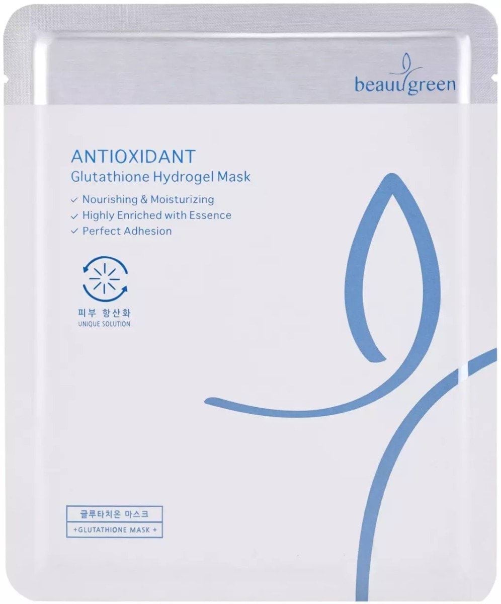 Маска гідрогелева для обличчя BeauuGreen Antioxidant Glutathione Hydrogel Mask з глутатіоном 30 мл фото 2