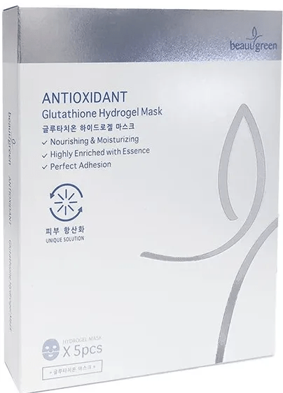 Маска гідрогелева для обличчя BeauuGreen Antioxidant Glutathione Hydrogel Mask з глутатіоном 30 мл