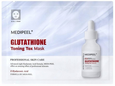 Маска для лица Medi-Peel Glutathione Toning Tox Mask отбеливающая тонизирующая тканевая 25 мл