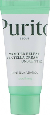 Крем мініатюра Purito centella unscented recovery cream з центелою без олій 15 мл