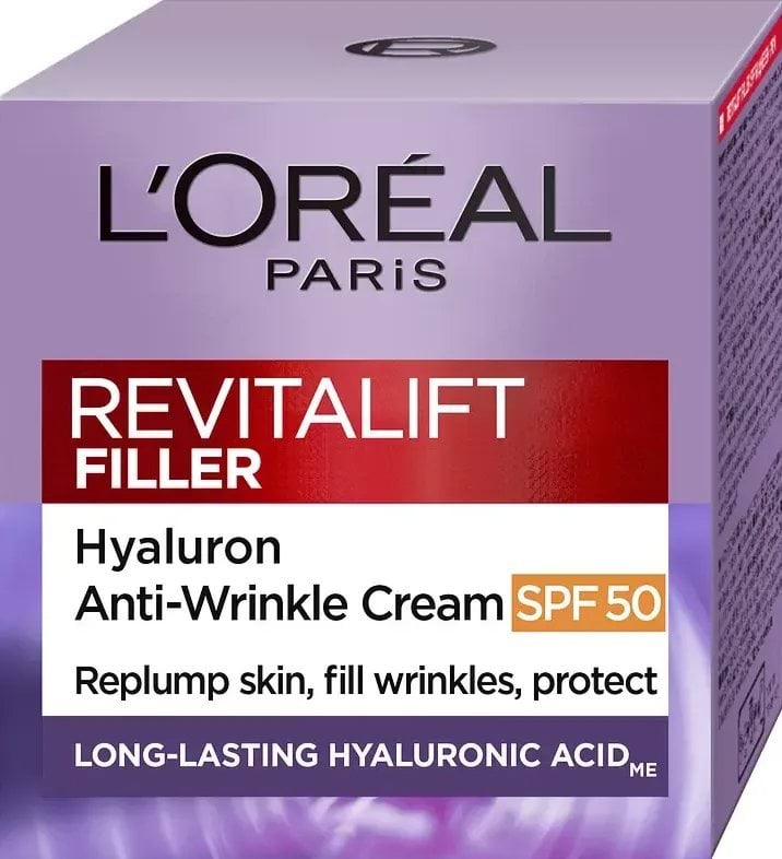 Крем для обличчя L'Oréal Paris Skin Expert Revitalift Filler глибоке відновлення денний 40+ SPF 50, 50 мл 1