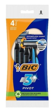 Станки для бритья Bic PIVOT 3 с 3 ультратонкими лезвиями 4 шт.