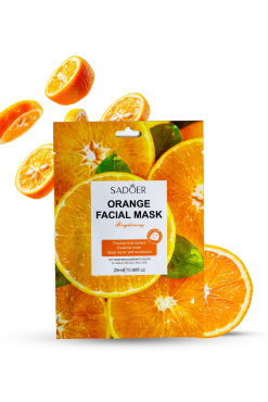Маска для обличчя Sadoer Orange Facial Mask з апельсином тканинна 25 г
