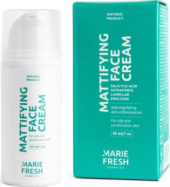 Крем для обличчя Marie Fresh Mattifying Face Cream з саліциловою кислотою 30 мл