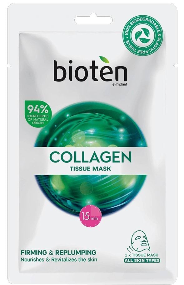 Маска для обличчя BIOTEN Collagen Tissue Mask тканинна 20 мл — фото 1
