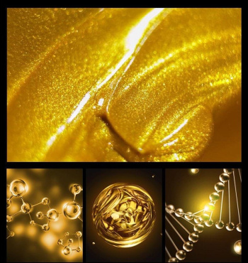 Маска для обличчя VEZE 24k Pure Gold тканинна з золотом 25 г фото 4