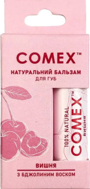 Бальзам для губ Comex натуральный Вишня 5 г фото 1