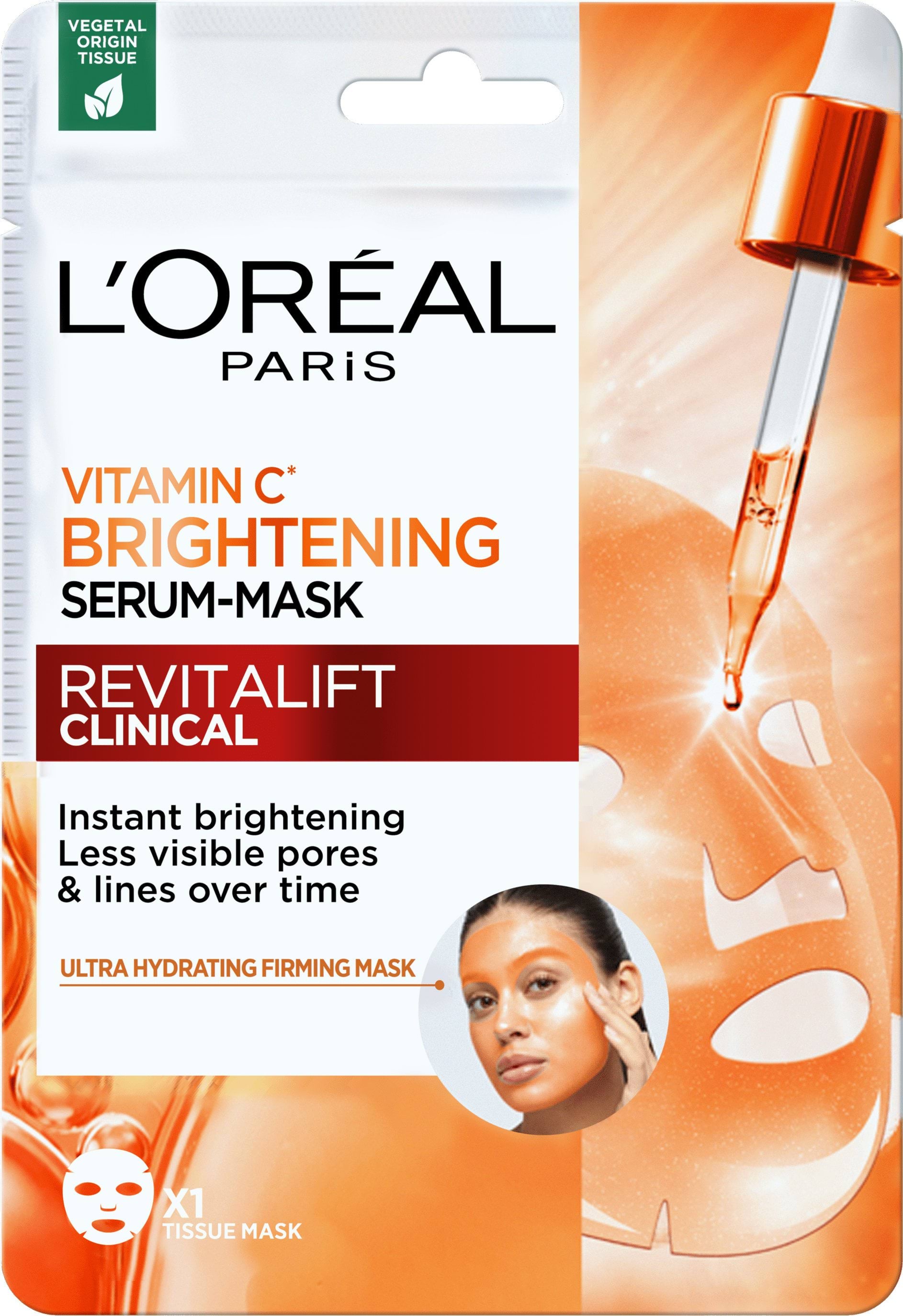 Маска для обличчя L'Oreal Paris Revitalift Clinical тканинна надання сяяння шкірі 26 г