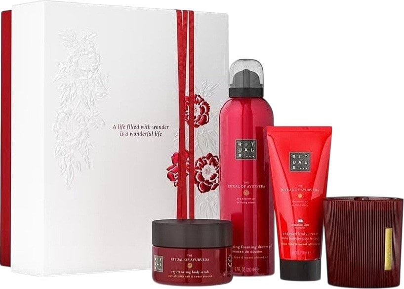 Rituals набір The Ritual of Ayurveda М(крем д/тіла100мл+гель д/д200мл+свічка140г+скраб д/тіла125г) 1
