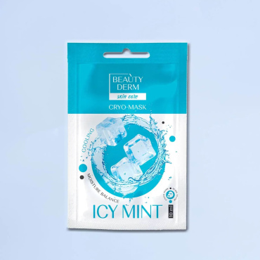Кріо-маска для обличчя Beauty Derm Icy Mint тонізація проти набряків 10 мл