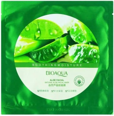 Маска тканевая для лица Bioaqua Soothing & Moisture Aloe Facial успокаивающая 30 г
