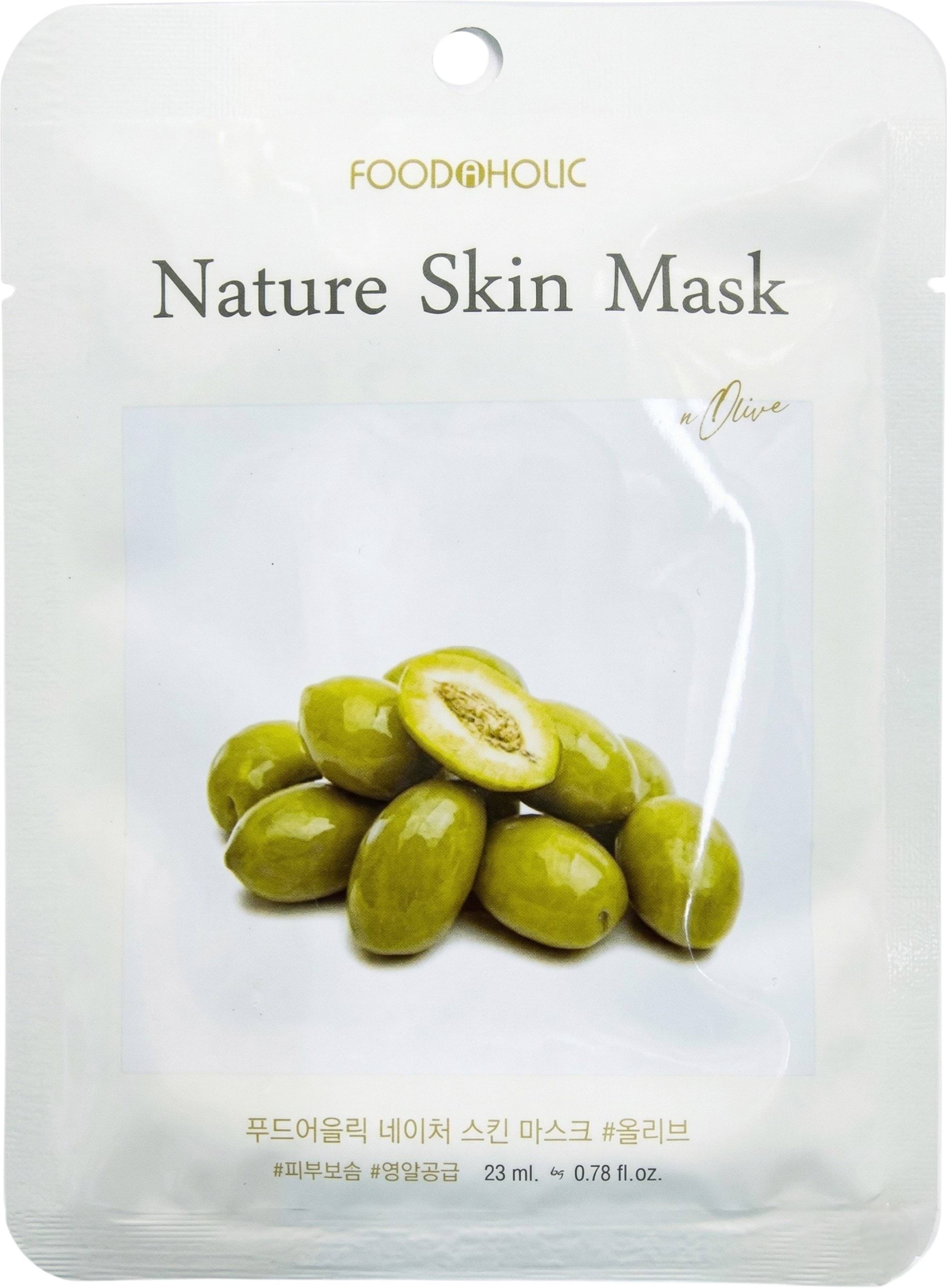 Маска тканинна для обличчя Foodaholic Nature Skin з оливою 23 мл 1