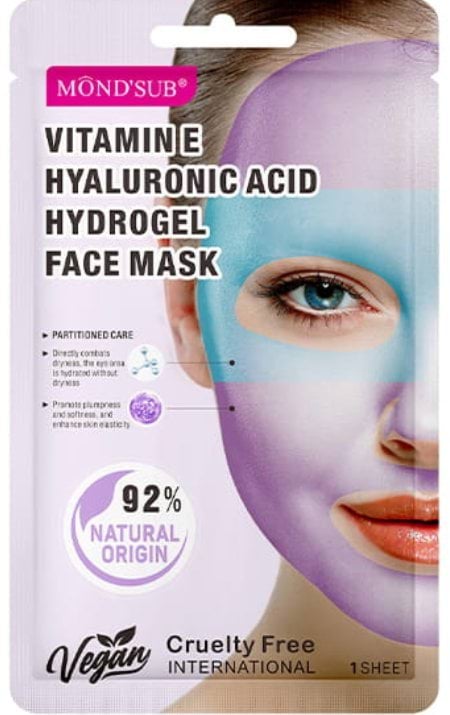 Маска для обличчя гідрогелева Mond'Sub з вітаміном Е та гіалуроновою кислотою, 28г 1