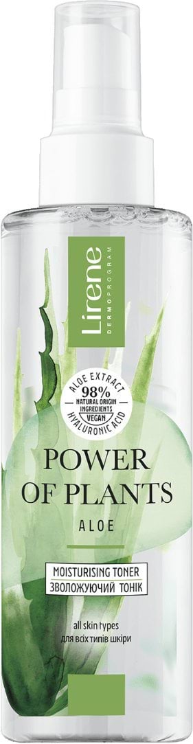 Тонік для обличчя Lirene зволожуючий Алое Power of Plants, 200мл 1