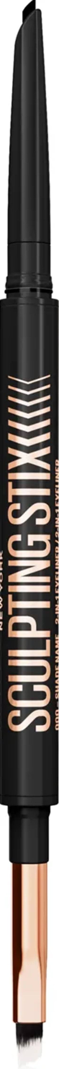 Maybelline олівець д/повік автоматичний 2-в-1 з пензликом Scultping Stix 15 Smooth Espresso, 0.7 г