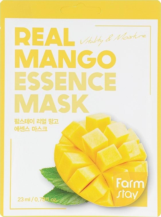 Маска тканинна для обличчя FarmStay Real Mango із екстрактом манго 23 мл — фото 1