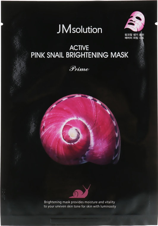 Маска тканинна для обличчя JM Solution Active Pink Snail Brightening Mask 30 мл 1