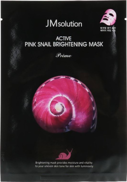 Маска тканевая для лица JM Solution Active Pink Snail Brightening Mask 30 мл