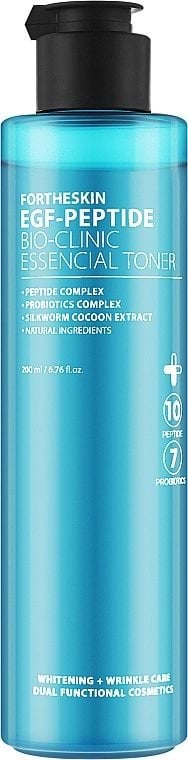 Тонер для обличчя Fortheskin EGF-peptide Bio Clinic Essencial Toner Антивіковий 200 мл 2