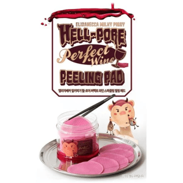 Пилинг-пады для лица Elizavecca Hell-pore Perfect Wine очищающие на основе красного вина 30 шт. фото 5