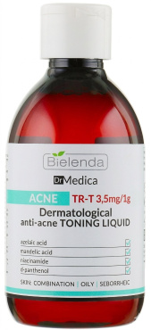 Тоник для лица и тела Bielenda Dr Medica Acne дерматологический тонизирующий против акне 250 мл