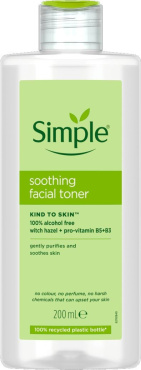 Тоник для лица Simple Kind to Skin Soothing Facial Toner успокаивающий 200 мл фото 1