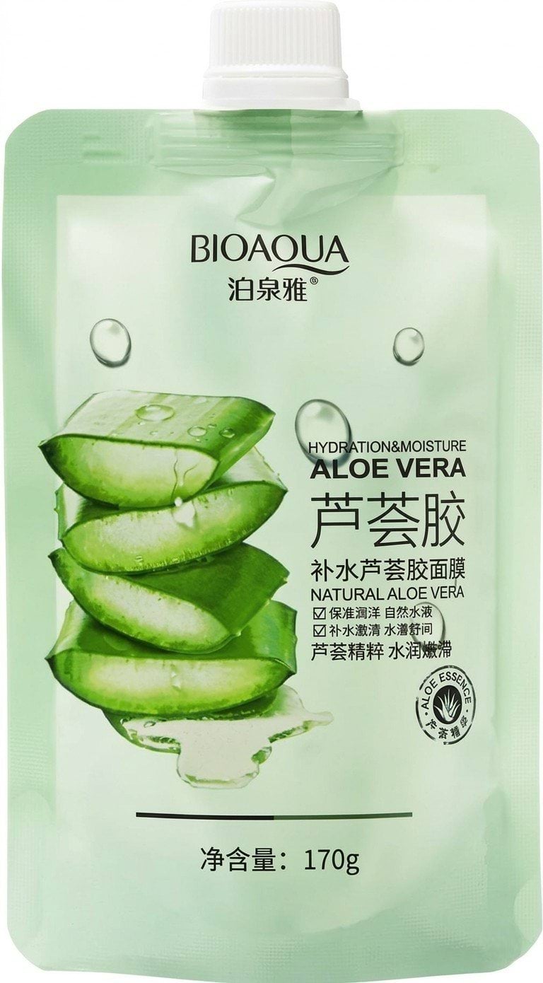 Гель-маска для обличчя BIOAQUA Aloe Vera Moisture зволожуючий мультифункціональний 170 г 3