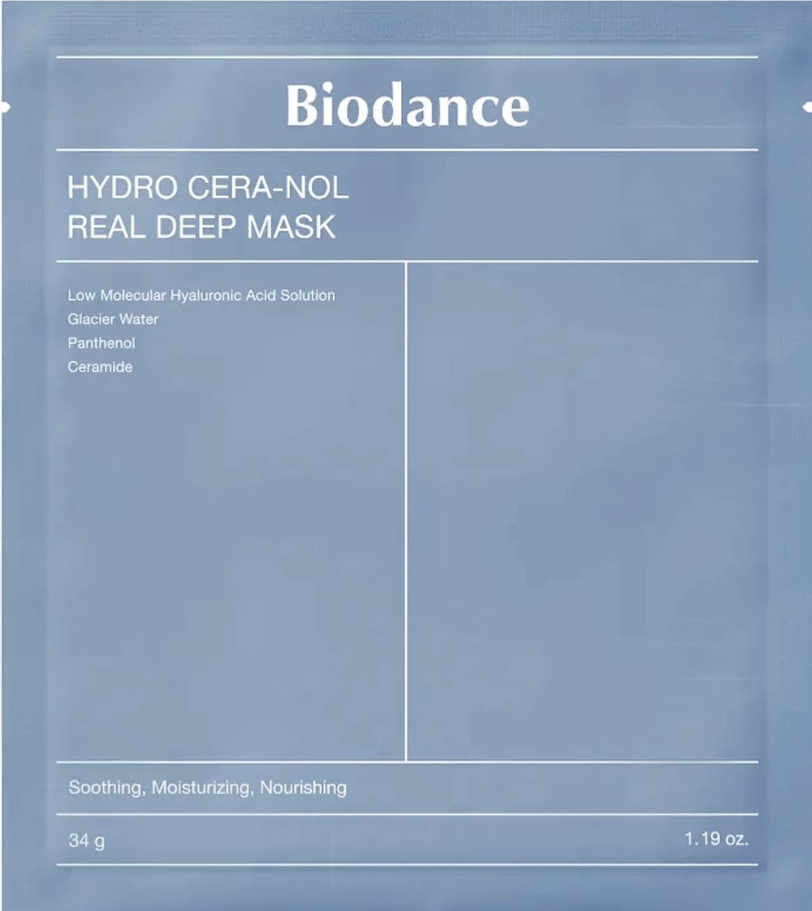 Гідрогелева маска Biodance Hydro Cera-Nol Real Deep Mask 1 шт.