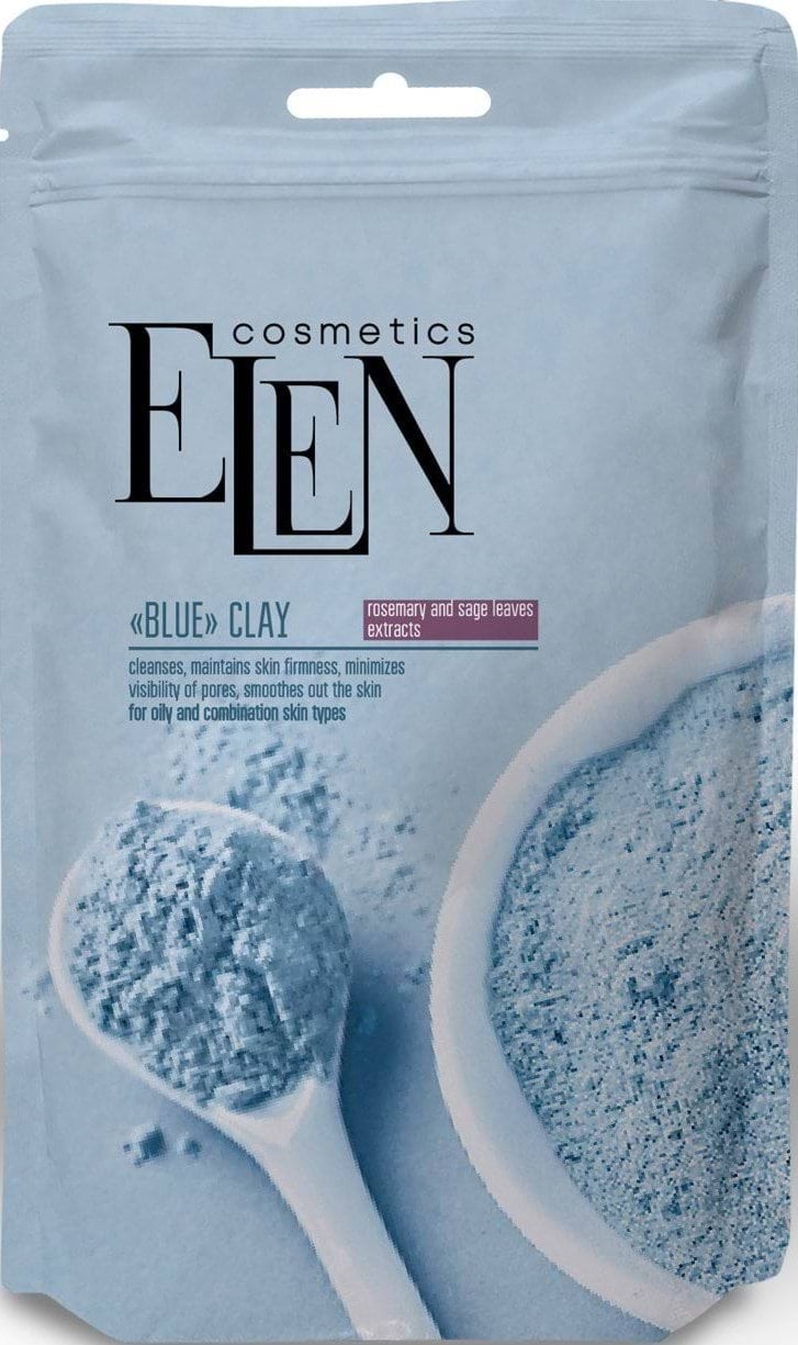 Глина блакитна ELEN cosmetics з екстрактом шавлії та розмарину 40 г 1