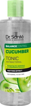 Тонер для обличчя Dr.Sante Cucumber Balance Control антибактеріальний 200 мл