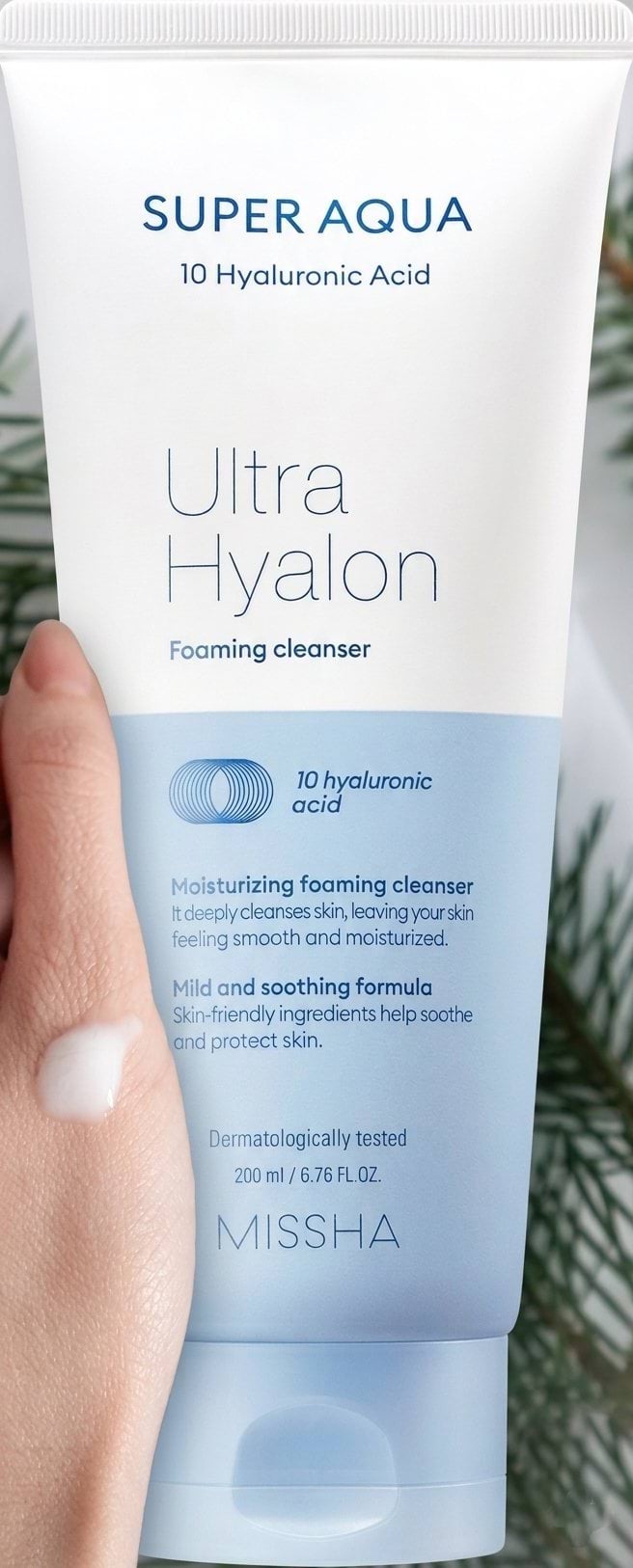 Пенка для умывания Missha Ultra Hyalron Super Aqua гиалуроновая 200 мл фото 1