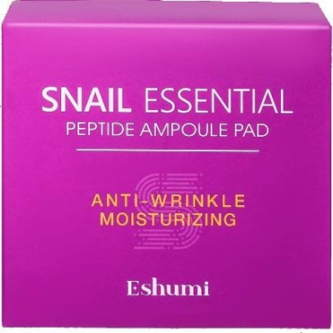 Тонер-пэди для лица Eshumi Peptide Ampoule с муцином улитки 280 г х 70 шт.