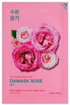 Маска для лица Holika Holika Pure Essence Mask Sheet Damask Rose Дамасская роза тканевая 20 мл фото 1