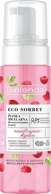 Пінка для вмивання Bielenda міцелярна Малина Eco Sorbet 150 мл — фото 1