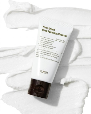 Пенка для умывания Purito From Green Deep Foaming Cleanser с центеллой и зеленым чаем 150 мл фото 3