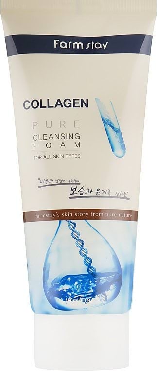 Пінка для вмивання FarmStay Collagen Pure Cleansing Foam з колагеном 180 мл
