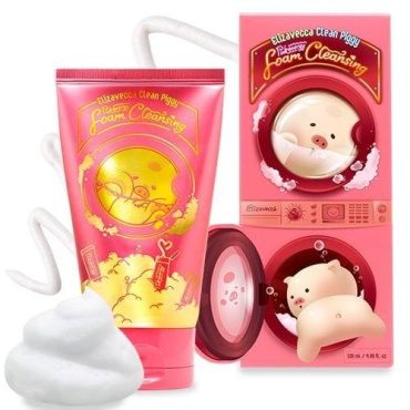Пінка для вмивання Elizavecca Clean Piggy Pink Energy Foam Cleansing 120 мл фото 1
