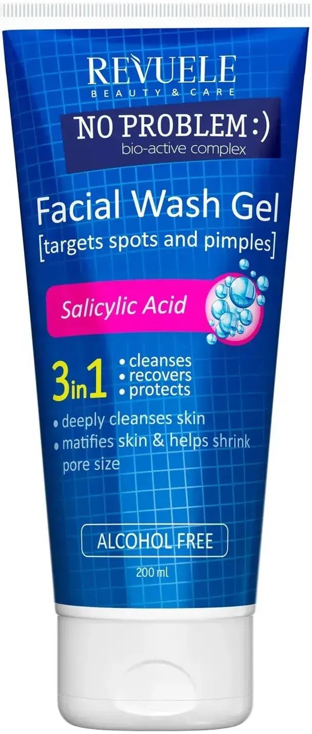 Гель для вмивання Revuele проблемної шкіри з саліциловою кислотою No Problem 200 мл 1