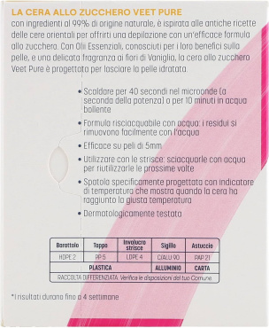 Теплий віск для депіляції Veet Salon з ефірними оліями з багаторазовими смужками 250 мл фото 6