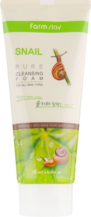 Пінка для вмивання FarmStay Snail Pure Cleansing Foam з муцином равлика 180 мл 1