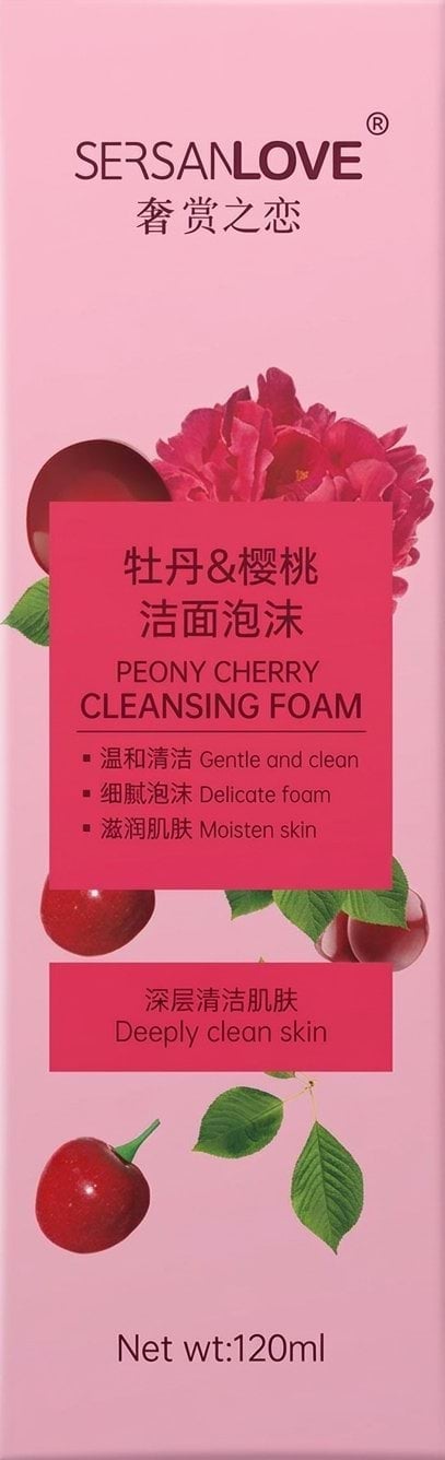 Мус-пінка для вмивання Sersanlove pomegranate rose cleansing foam з амінокислотами та трояндою 120 мл