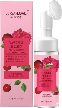 Мус-пінка для вмивання Sersanlove pomegranate rose cleansing foam з амінокислотами та трояндою 120 мл