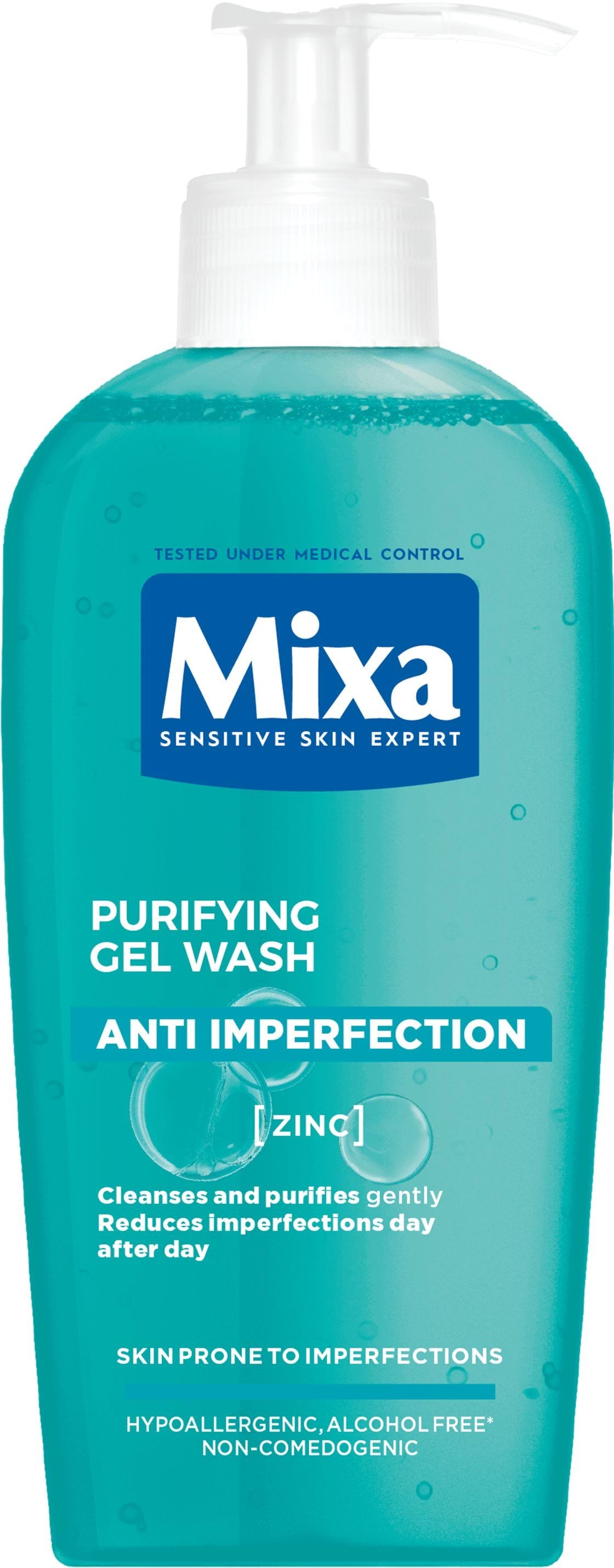 Гель Mixa Anti-imperfection очищення для чутливої шкіри, схильної до недосконалостей 200 мл