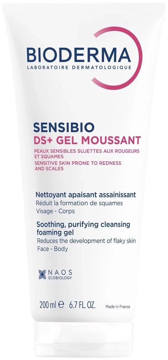 Очищувальний гель для вмивання Bioderma sensibio DS+ soothing purifying cleansing gel 200 мл 2