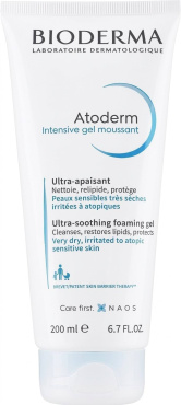 Гель-мус для обличчя BIODERMA Atoderm Intencive Ultra-rich Foaming Gel очищувальний 200 мл