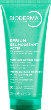 Гель для умывания BIODERMA Sebium Gel Moussant Actif Foaming Gel очищающий для жирной и склонной к акне кожи 200 мл фото 9