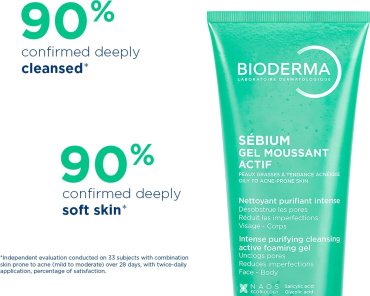 Гель для умывания BIODERMA Sebium Gel Moussant Actif Foaming Gel очищающий для жирной и склонной к акне кожи 200 мл фото 3