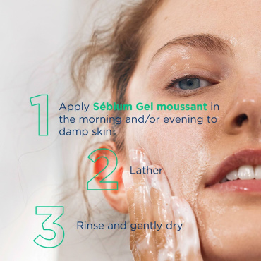 Гель для умывания BIODERMA Sebium Gel Moussant Actif Foaming Gel очищающий для жирной и склонной к акне кожи 200 мл фото 4