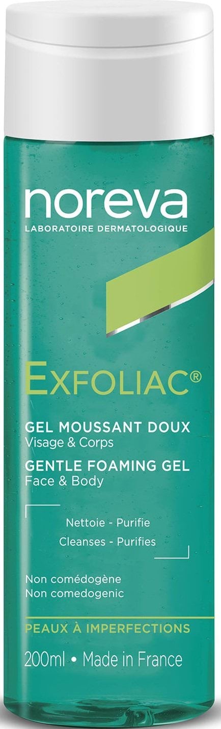 Очищуючий гель для обличчя Noreva Laboratoires Exfoliac Gel Moussant, 200 мл 3