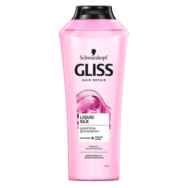 Шампунь GLISS kur Liquid Silk для ломких и тусклых волос 400 мл фото 3